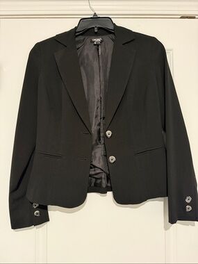 XOXO Black Single-Breasted Women's Blazer